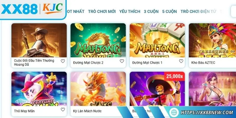 Sảnh nổ hũ PG xây dựng nhiều tựa game đặc sắc